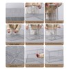 GUDEMAY Clear Stackable Plastic Storage Bins with Lid, Dustproof Display