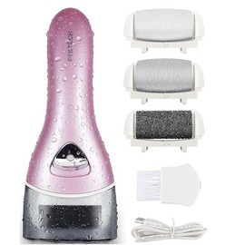 Portable Electronic Foot File Pedicure Tools, Electric Feet Callus Removers Rechargeable, Professional Pedi Feet Care Perfect for Dead,Hard Cracked Dry Skin Ideal - Color: Pink