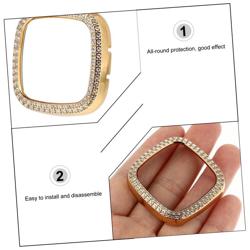 Mikinona Watch Frame Protective Case for Sense Stylish Electroplated Cover