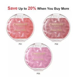 CANMAKE Cream Cheek (Pearl Type) [US SELLER] - P02 Rose Petal