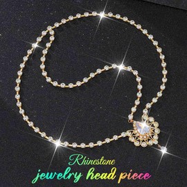Fashband Rhinestone Crystal Pendant Hair Chain Bridal Headbands Wedding Prom Hair Accessories for Women