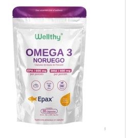 Omega 3 Salmón Noruego Epax 30 Cápsulas  Norwegian Salmon Omega 3 Supplement, 30 Softgels                                                             