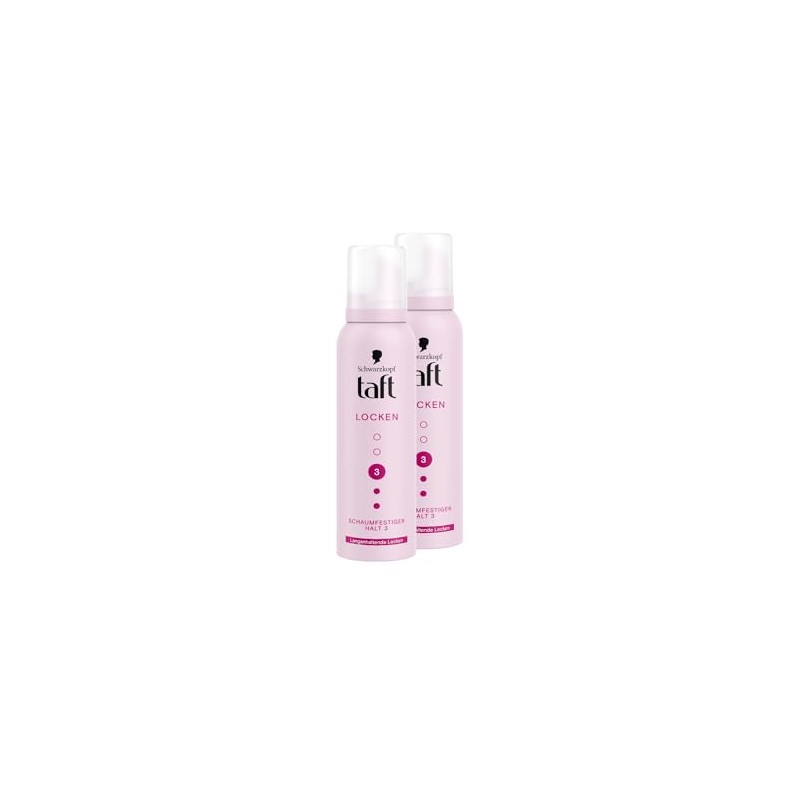 Schwarzkopf Taft Foaming Curls (2 x 150 ml), Hold Level