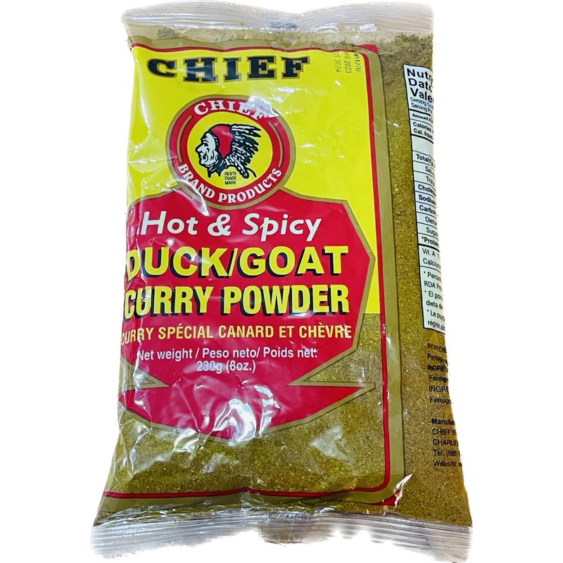 CHIEF HOT & SPICY CURRY POWDER, 230g (8 oz), DUCK