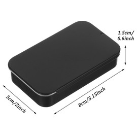 2Pack Dental Floss Portable Case, Dental Floss Dispenser, Refillable Glide Floss Storage Container Storage, Portable Travel Floss Box for Travel, Dates,Dinners and Hotels (Black, White)