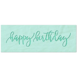 Stencil Stop Happy Birthday Script Stencil - Reusable for DIY Projects, Painting, Drawing, Crafts - 14 Mil Mylar Plastic (6 x 1.46 inches)
