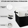 Large Entryway Shoe Storage Organizer, Shoe Basket for Entryway with