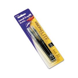 uni-ball SAN61233PP REFILL FOR UNI-BALL VISION ELITE ROLLER BALL, BOLD, BLACK INK, 2/PACK1 PK