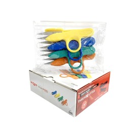 Golden Eagle Right/Left Craft Sewing Pruning Thread Scissors in Soft Vinyl Pouch 4pcs a Pack (4pcs Orange)