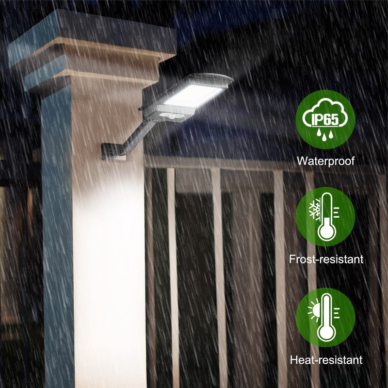 Engrepo Solar Lights Outdoor, 1000LM 168 LEDs Solar Powered Motion
