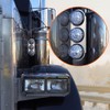 MOTOQUEEN Air Cleaner Front Light Brackets Kit for Peterbilt 3