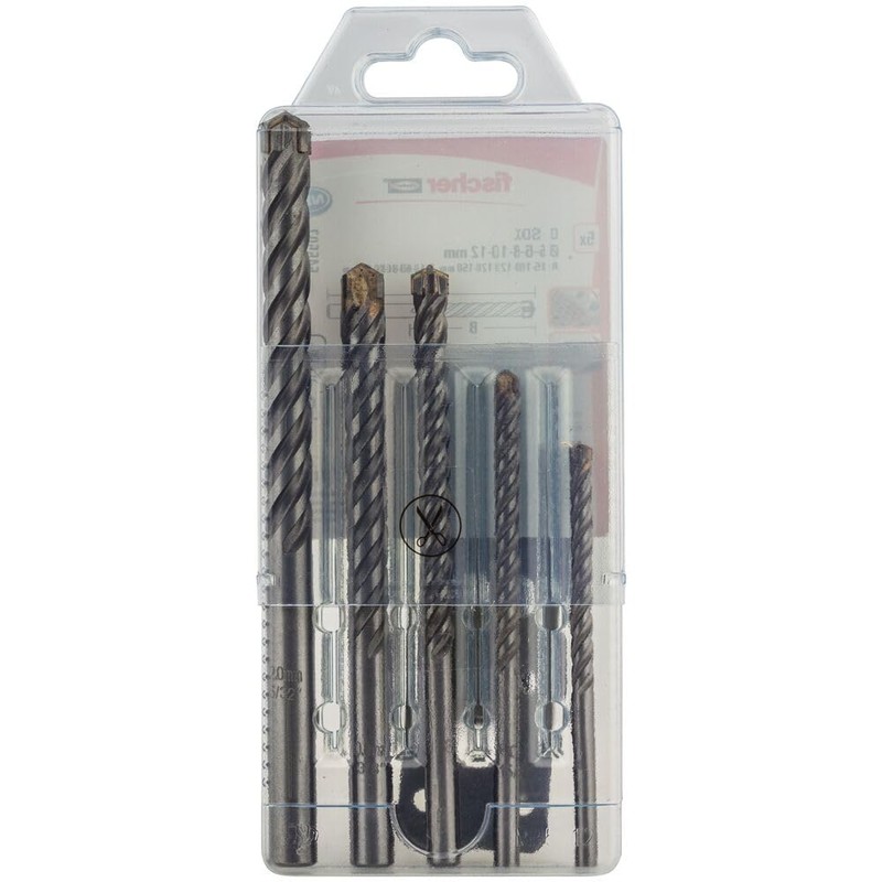 fischer Masonry Drill Bit Set, 5–12 mm Diameter, Drill Bits