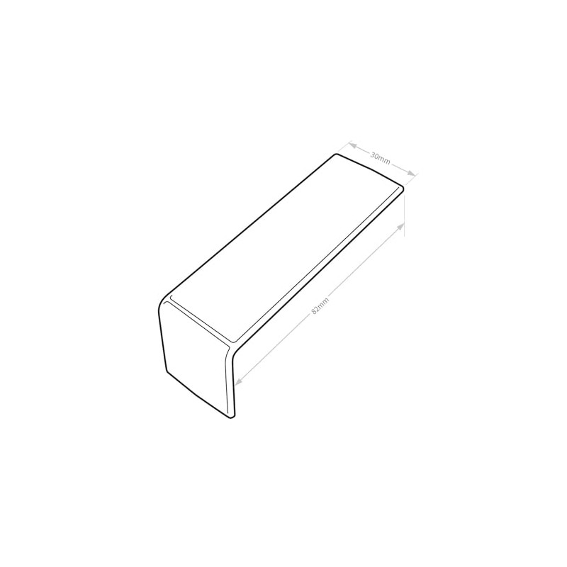 Kommerling Inline Window/Door Cill Joint Cover (2 Pack) - White