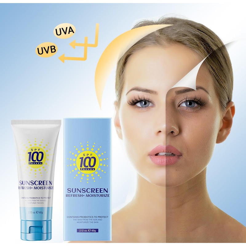 2 Stück Sonnencreme Lsf 100 Sonnenschutz Creme mit Uva/Uvb-Schutz die