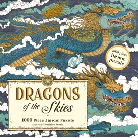 Dragons of the Skies: 1000 piece jigsaw puzzle (The Dragon Ark): 1000 Piece Gold Foil Puzzle