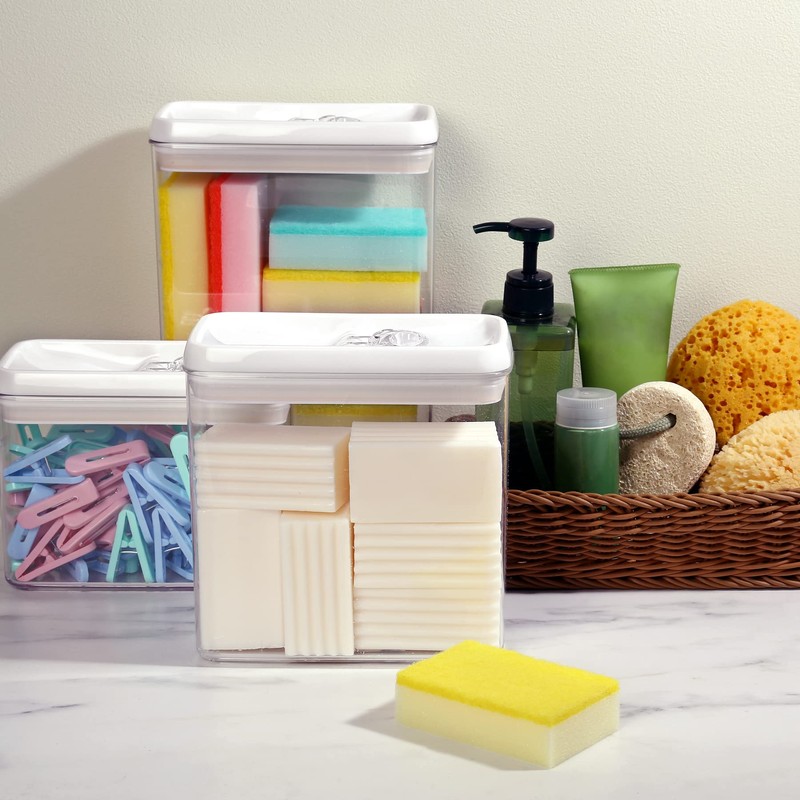 Felli Flip Tite Storage Container with Lid 4” RECTANGULAR Airtight