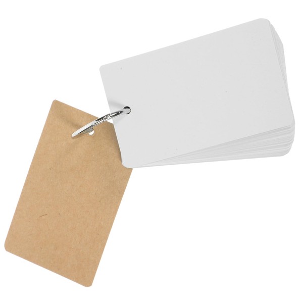 TEHAUX DIY Blank Flash Cards Paper Note Cards for Revision
