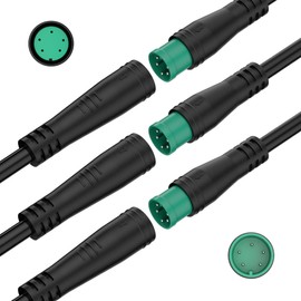 Ebike Cable Extension Julet Female Male 5pin Ebike Extension Connector Waterproof Plug for Electric Bicycle Display Throttle PAS Ebike Parts Extend Cable(5Pin Female)