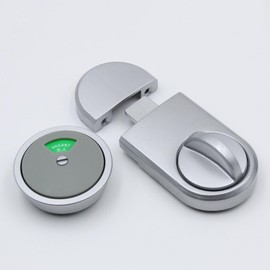 Vacant Occupied Bathroom Lock ，Zinc Alloy Latch Indicating Lock Bolt for Bathroom Restroom Toilet, Tells Whether Room Vacant or Occupied - High end with Word Round Lock 1 Set