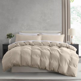 Nestl Linen California King Duvet Cover Sets - Soft Prewashed Cal King Duvet Cover, 3 Piece, with Zipper Closure, 1 Duvet Cover 104x98 inches and 2 Pillow Shams - No Comforter