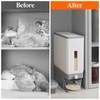 Lifewit 2 Pack Rice Dispenser 25 Lbs, Rice Storage Container