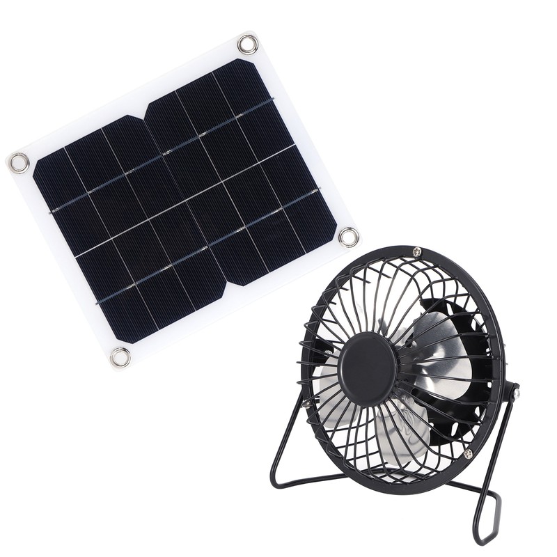 10W Solar Panel with Cooling Fan Photovoltaic Solar Panel for