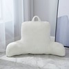 Pop Shop Dot Faux Fur Backrest Pillow, Ivory