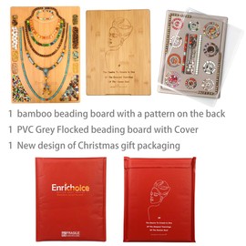 Enrichoice Bamboo Combo Beading Board for Necklace Design Board Jewelry Design Beading Mats