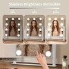 NUSVAN Vanity Mirror with Lights, Makeup Mirror with Lights,3 Color