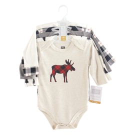 Hudson Baby Unisex Baby Cotton Long-sleeve Bodysuits