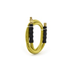 Oil Shield SnuOSer Whip Hose - Rubber (3/8" x 5') 1/4" M-NPT Ball Swivel - OSSR3805