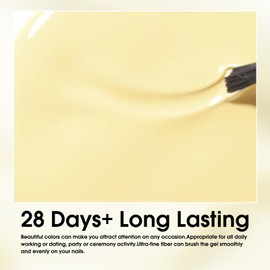 VENALISA Yellow Gel Nail Polish 1 Pcs Pastel Yellow Color Gel Polish Soak Off UV Gel DIY at Home Manicure Salon Nail Art For Girls Women