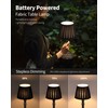 KDG Cordless Portables Table Lamp Set of 2, LED Fabric