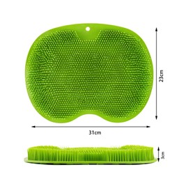 Haikawi Foot Brush, Foot Wash, Mat, Body Brush, Odor Prevention, Foot Brush, Anti-Slip, Bath, Foot Wash Brush (Red)