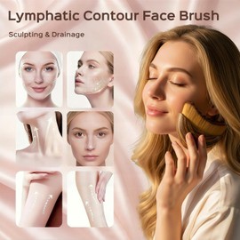 Lymphatic Contour Face Brush, JASUVII Herramientas para Masajes Faciales, Belleza y Relajación de los Músculos del Faciales, Diseño Ergonómico, Perfecto para Belleza(2pcs)