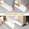 CENCERY 37in/96cm Double Under Door Draught Excluder, Draft Excluder for