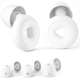 SYCYKA Tapones para Dormir, Tapones de Oídos para Dormir+3 Puntas para los Oidos en S/M/L - Reducción Sonido 30dB Earplugs Lavables Tapones Oídos Adecuado para Dormir Estudiar Trabajar Viajes