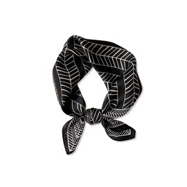 LumiSyne Silk Scarf Women's Square Scarf Flower Butterfly Printed Stripes Pattern Silk Scarf Lightweight Satin Square Scarf Decoration Neckerchief Bandana Headpiece Headband, Black / Stripes