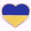 Ukrainian Flag Enamel Pin Blue Yellow Heart-shaped Ukraine Badge Brooch