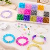 Rondelle Glass Beads for Jewelry Making with Organizer Box