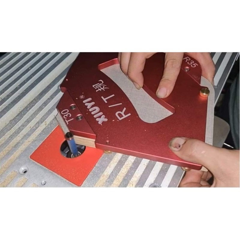 13pcs/ Set Router Table Corner Jig Radius Template Kits Aluminium