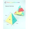 ROXENDA Pyramid Speed Cube Original Triangle Pyraminx Puzzle Cube; Super-Durable