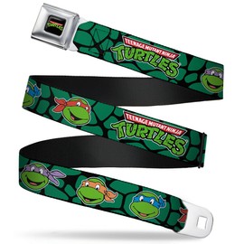 Nickelodeon Belts Buckle-down Seatbelt Ninja Turtles Wnt005 Belt, Multicolor, 1.5 Wide - 24-38 Inches in Length US