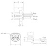 Alla Lighting P29t Base 9004/9007 Socket Female Adapter High Temp