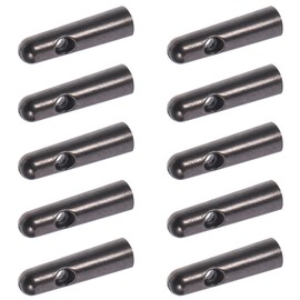 Milisten Umbrella Repair Tips 10pcs Metal Umbrella Tail Replacement Beads 0.6 Inch Walking Cane Tips Protector