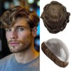 Ehairc Mens Toupee Human Hair System for Men 0.1mm Skin