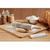 JEmarble Rolling Pin/Aluminum Handles 18 inch(Black)(Premium Quality) Polished Surface 18-inch(10"Barrel)