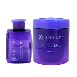 Arimino Sherpa Design Supplement Shampoo D-3 9.5 fl oz (280 ml) & Sherpa Design Supplement Treatment D-3 250 g Set