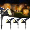 JSOT 600 Lumen Bright Solar Lights Outdoor Waterproof,Solar Powered Landscape