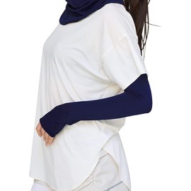 Glamore YOGA by glamore Arm Cover, Women's, Sports, Inner Yoga, UV, blue navy